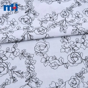 Cotton Embroidered Lace Fabric
