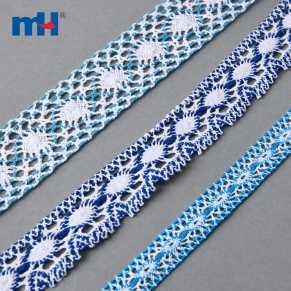Blue Crochet Lace Trim