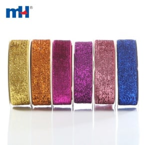 Assorted Color Glitter Velvet Ribbon
