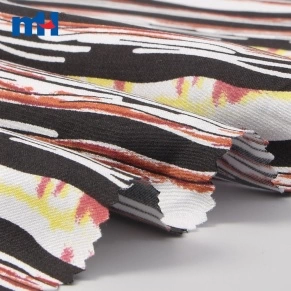 Striped Rayon Challis Fabric